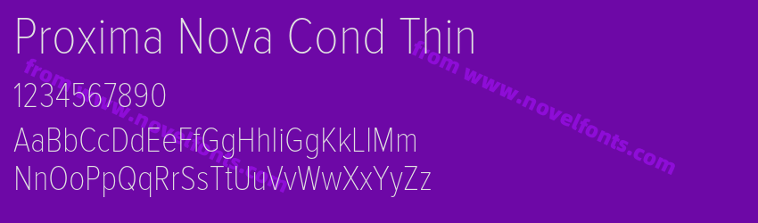 Proxima Nova Cond ThinPreview Proxima Nova Cond ThinPreview