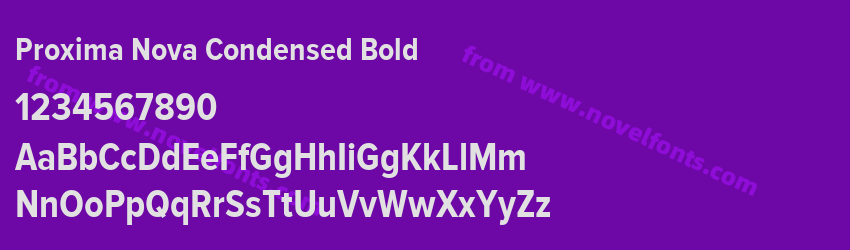 Proxima Nova Condensed BoldPreview Proxima Nova Condensed BoldPreview