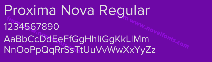 Proxima Nova RegularPreview Proxima Nova RegularPreview