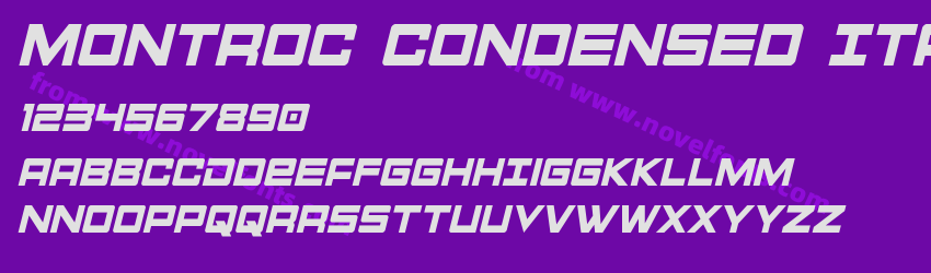 Montroc Condensed ItalicPreview