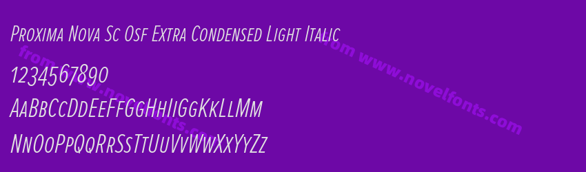 Proxima Nova Sc Osf Extra Condensed Light ItalicPreview Proxima Nova Sc Osf Extra Condensed Light ItalicPreview