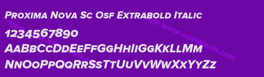 Proxima Nova Sc Osf Extrabold ItalicPreview Proxima Nova Sc Osf Extrabold ItalicPreview