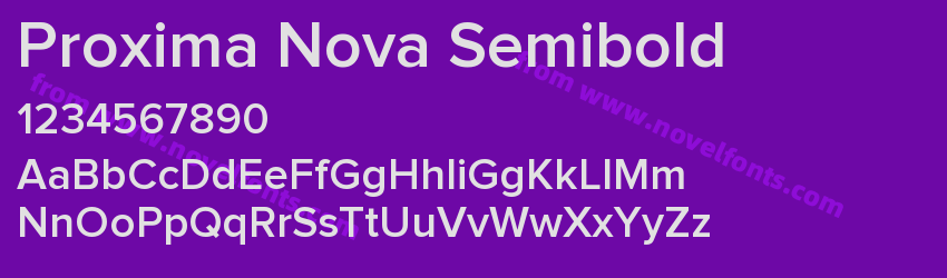 Proxima Nova SemiboldPreview Proxima Nova SemiboldPreview