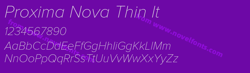 Proxima Nova Thin ItPreview Proxima Nova Thin ItPreview
