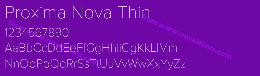 Proxima Nova ThinPreview Proxima Nova ThinPreview