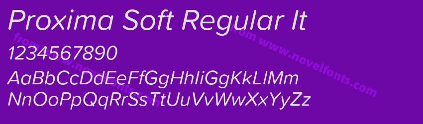 Proxima Soft Regular ItPreview Proxima Soft Regular ItPreview