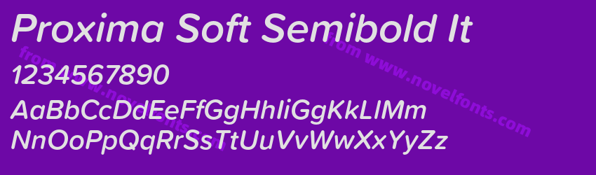 Proxima Soft Semibold ItPreview Proxima Soft Semibold ItPreview