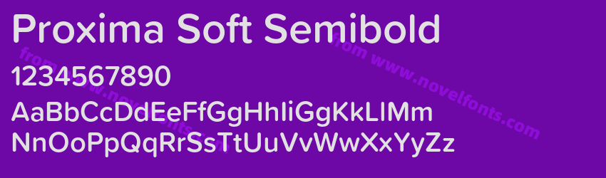 Proxima Soft SemiboldPreview Proxima Soft SemiboldPreview