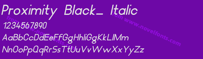 Proximity Black_ ItalicPreview Proximity Black_ ItalicPreview