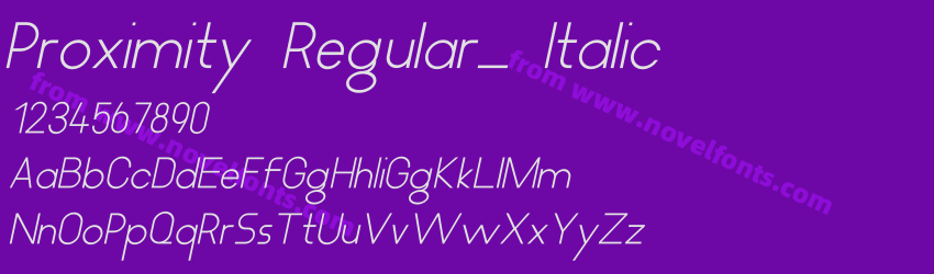 Proximity Regular_ ItalicPreview Proximity Regular_ ItalicPreview