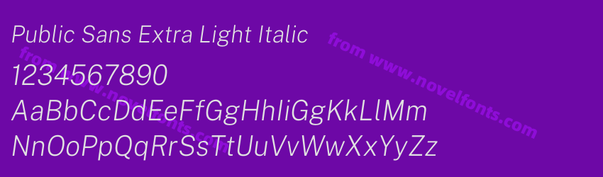 Public Sans Extra Light ItalicPreview Public Sans Extra Light ItalicPreview