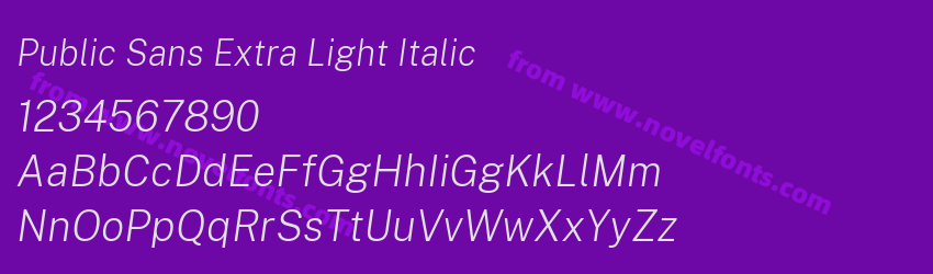 Public Sans Extra Light ItalicPreview Public Sans Extra Light ItalicPreview