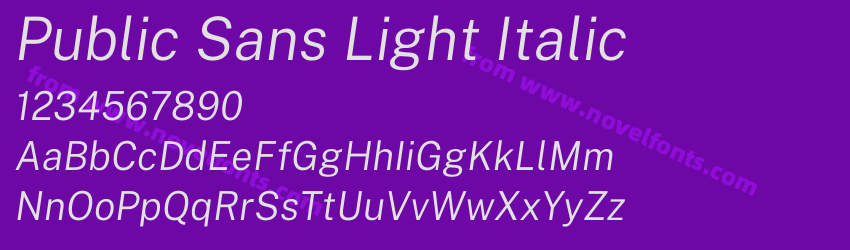 Public Sans Light ItalicPreview Public Sans Light ItalicPreview