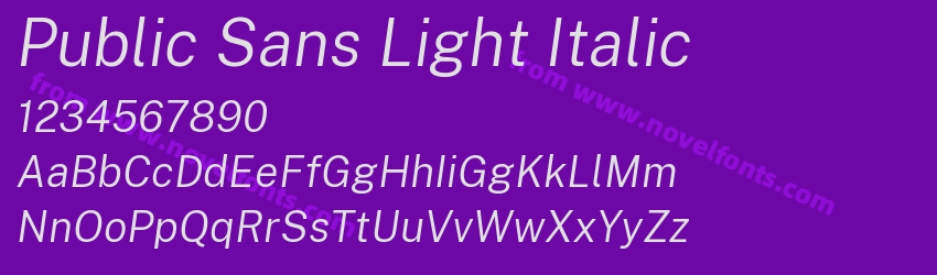Public Sans Light ItalicPreview Public Sans Light ItalicPreview