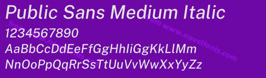 Public Sans Medium ItalicPreview Public Sans Medium ItalicPreview