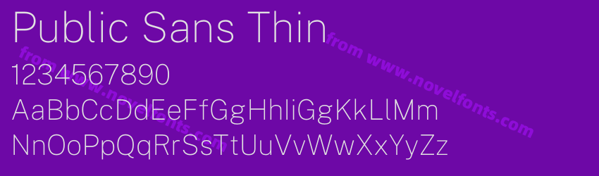 Public Sans ThinPreview Public Sans ThinPreview