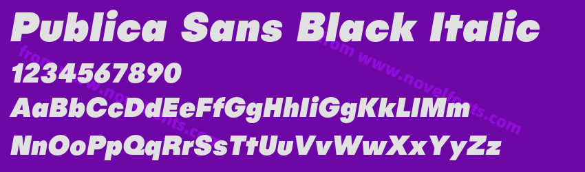 Publica Sans Black ItalicPreview Publica Sans Black ItalicPreview