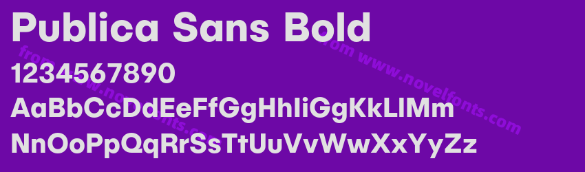 Publica Sans BoldPreview Publica Sans BoldPreview