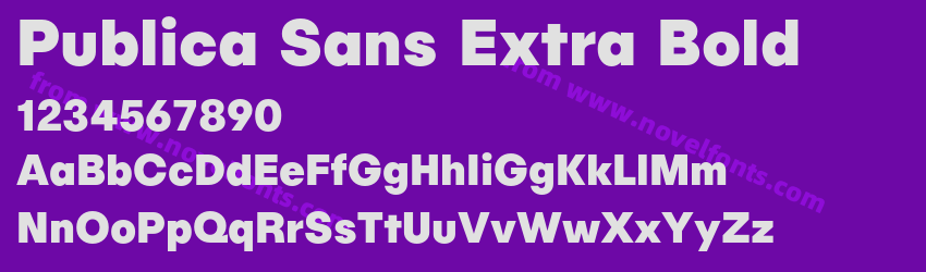 Publica Sans Extra BoldPreview Publica Sans Extra BoldPreview