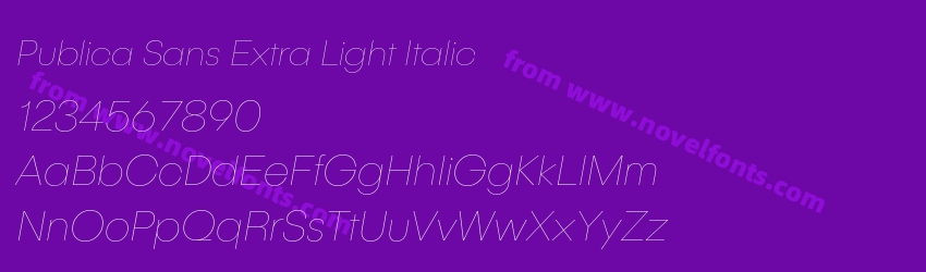 Publica Sans Extra Light ItalicPreview Publica Sans Extra Light ItalicPreview