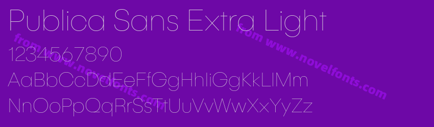 Publica Sans Extra LightPreview Publica Sans Extra LightPreview