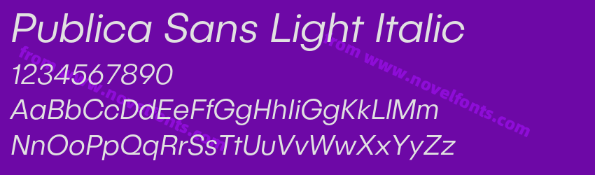 Publica Sans Light ItalicPreview Publica Sans Light ItalicPreview