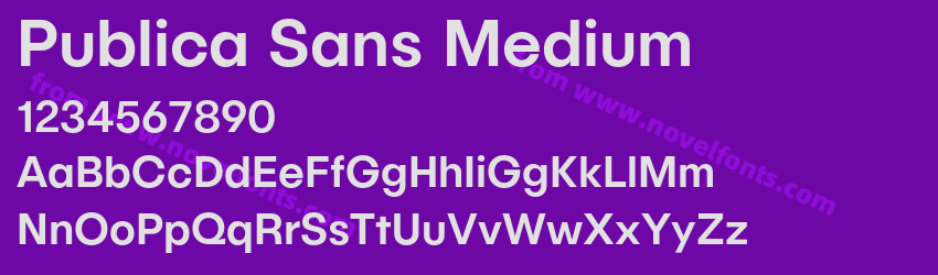 Publica Sans MediumPreview Publica Sans MediumPreview