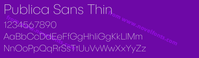 Publica Sans ThinPreview Publica Sans ThinPreview