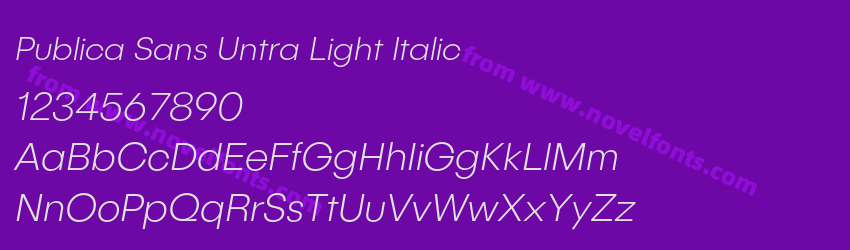 Publica Sans Untra Light ItalicPreview Publica Sans Untra Light ItalicPreview