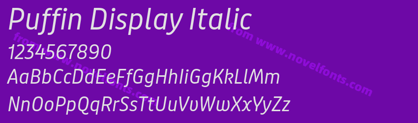 Puffin Display ItalicPreview Puffin Display ItalicPreview