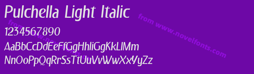Pulchella Light ItalicPreview Pulchella Light ItalicPreview