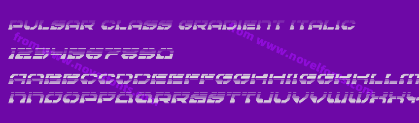 Pulsar Class Gradient ItalicPreview Pulsar Class Gradient ItalicPreview