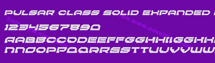 Pulsar Class Solid Expanded ItalicPreview Pulsar Class Solid Expanded ItalicPreview