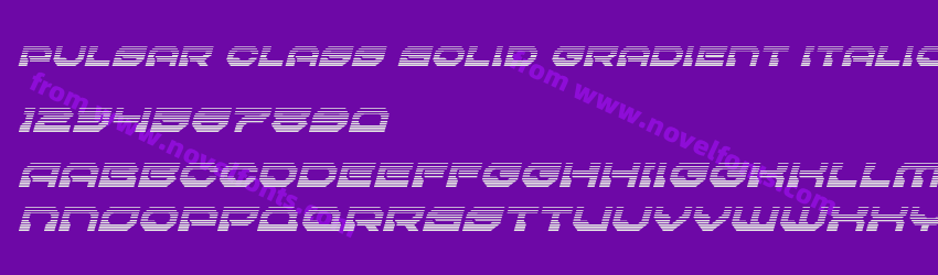 Pulsar Class Solid Gradient ItalicPreview Pulsar Class Solid Gradient ItalicPreview