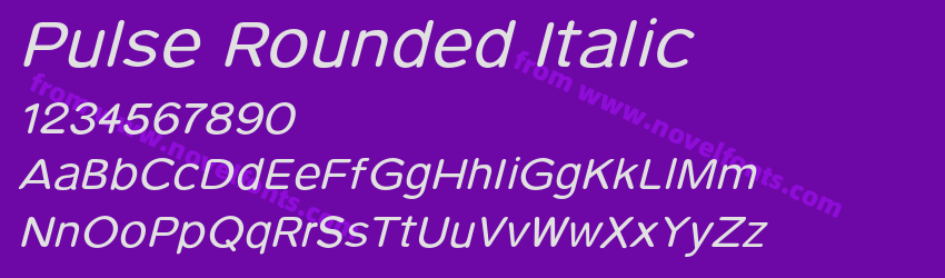Pulse Rounded ItalicPreview Pulse Rounded ItalicPreview