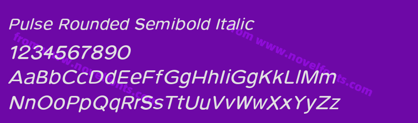 Pulse Rounded Semibold ItalicPreview Pulse Rounded Semibold ItalicPreview
