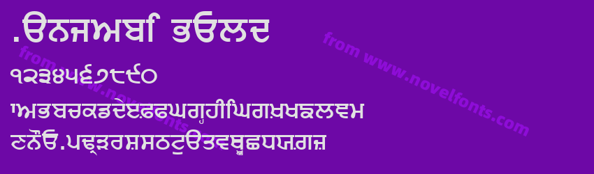Punjabi BoldPreview Punjabi BoldPreview