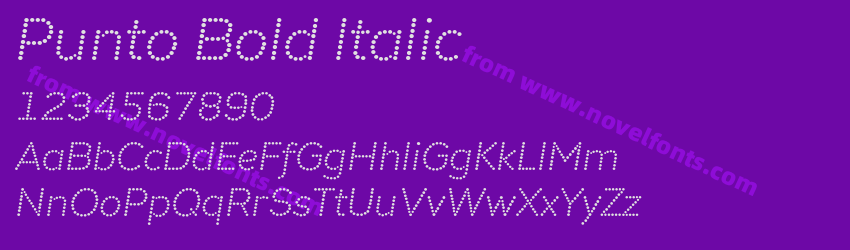 Punto Bold ItalicPreview Punto Bold ItalicPreview