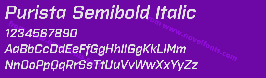 Purista Semibold ItalicPreview Purista Semibold ItalicPreview
