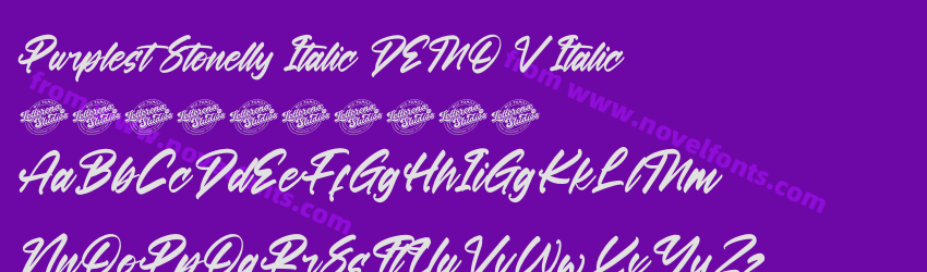 Purplest Stonelly Italic DEMO V ItalicPreview Purplest Stonelly Italic DEMO V ItalicPreview