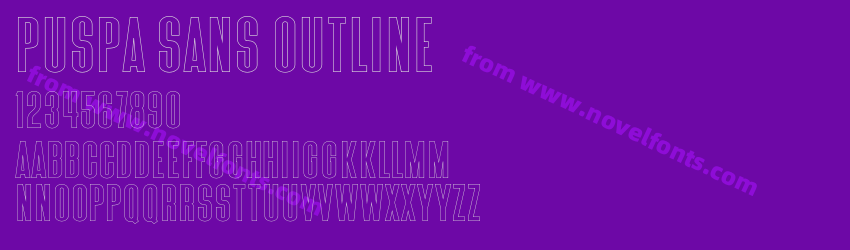 Puspa Sans OutlinePreview Puspa Sans OutlinePreview