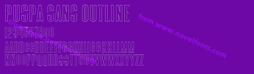 Puspa Sans OutlinePreview Puspa Sans OutlinePreview