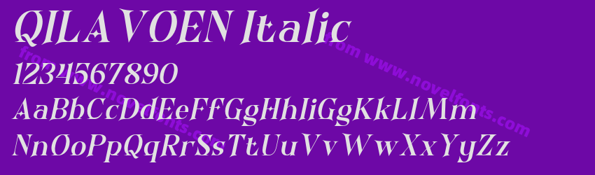 QILAVOEN ItalicPreview QILAVOEN ItalicPreview