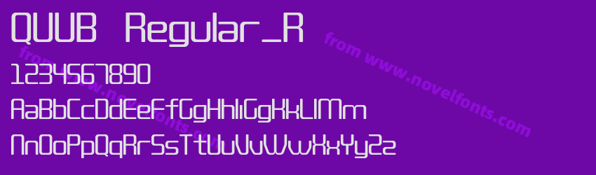 QUUB Regular_RPreview QUUB Regular_RPreview