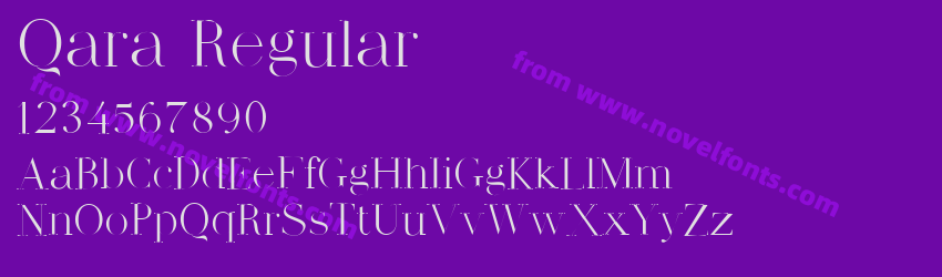 Qara RegularPreview Qara RegularPreview