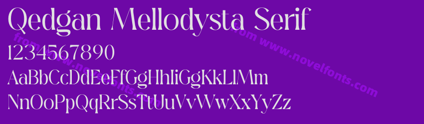 Qedgan Mellodysta SerifPreview Qedgan Mellodysta SerifPreview