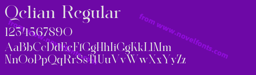 Qelian RegularPreview Qelian RegularPreview