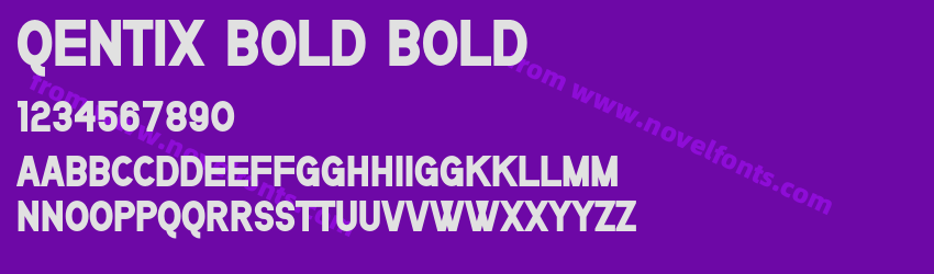Qentix Bold BoldPreview Qentix Bold BoldPreview