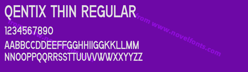 Qentix Thin RegularPreview Qentix Thin RegularPreview