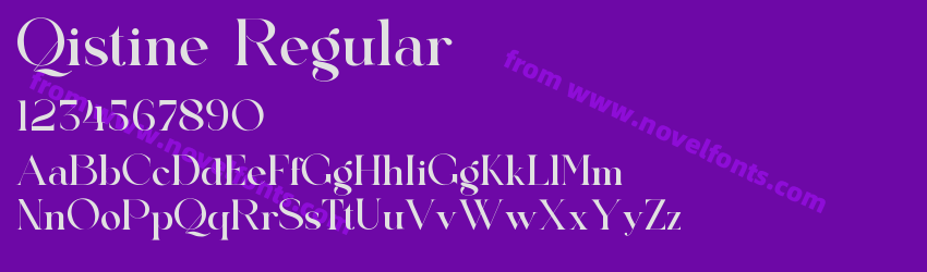 Qistine RegularPreview Qistine RegularPreview